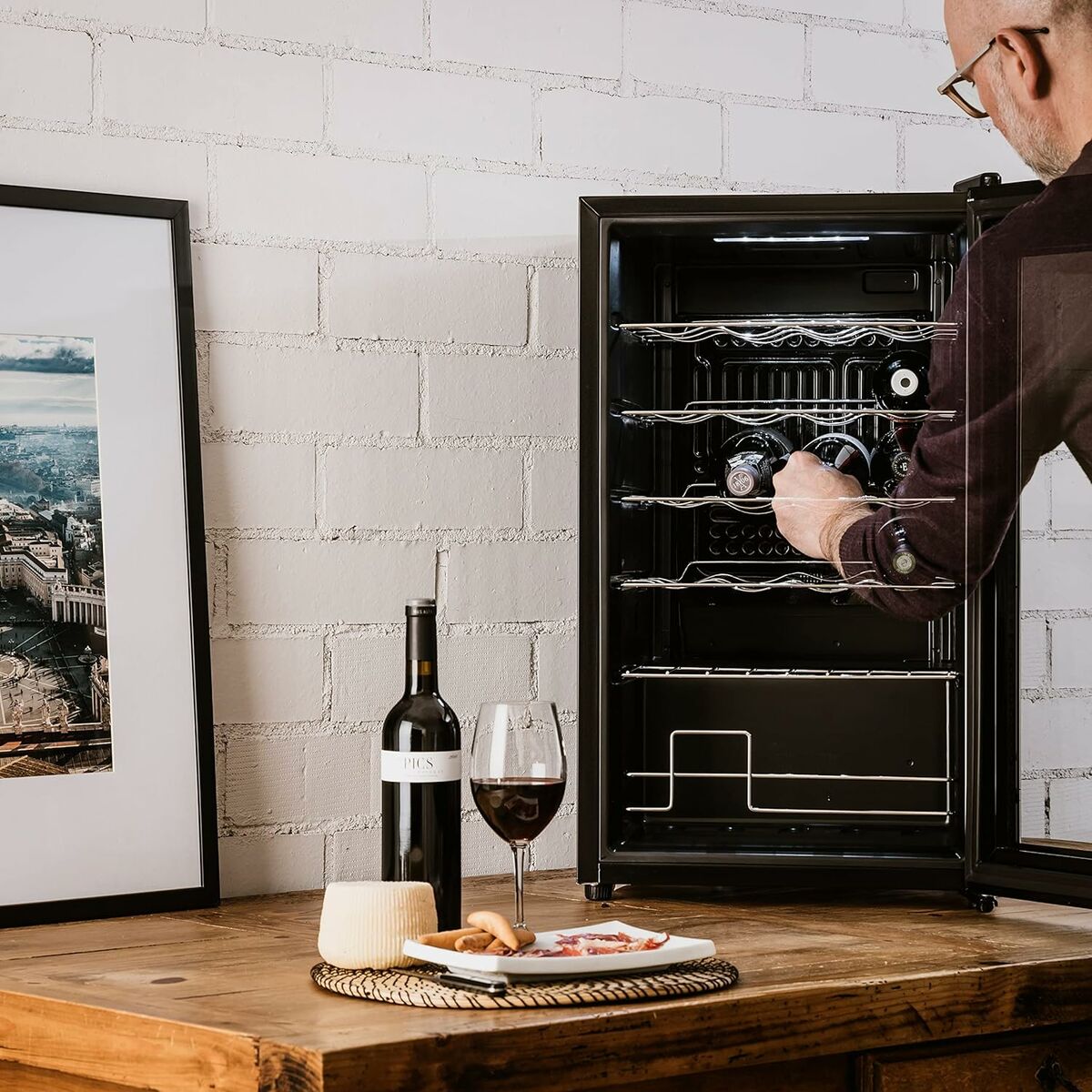 Bar à Vins Taurus CHANSON 24 43 x 45 x 74 cm Gris