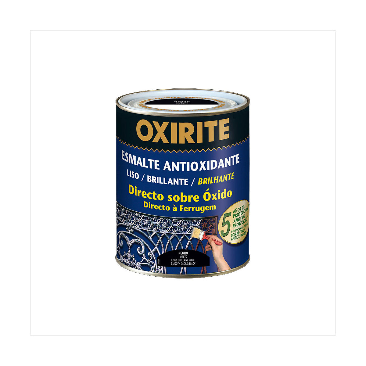 Émail antioxydant OXIRITE 5397806 Noir Brillant 4 L