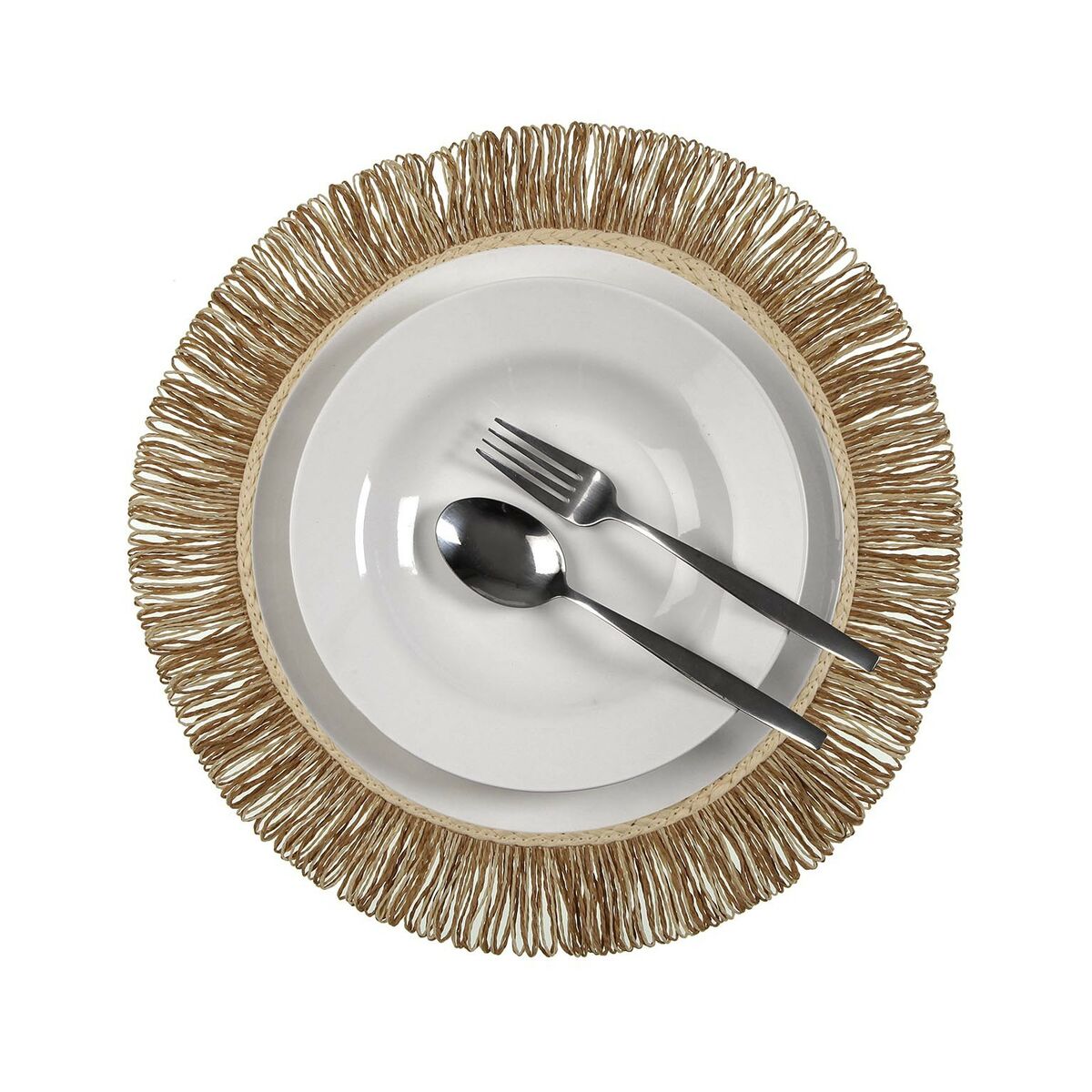 Dessous de plat Versa Blanc Papier 38 x 38 cm