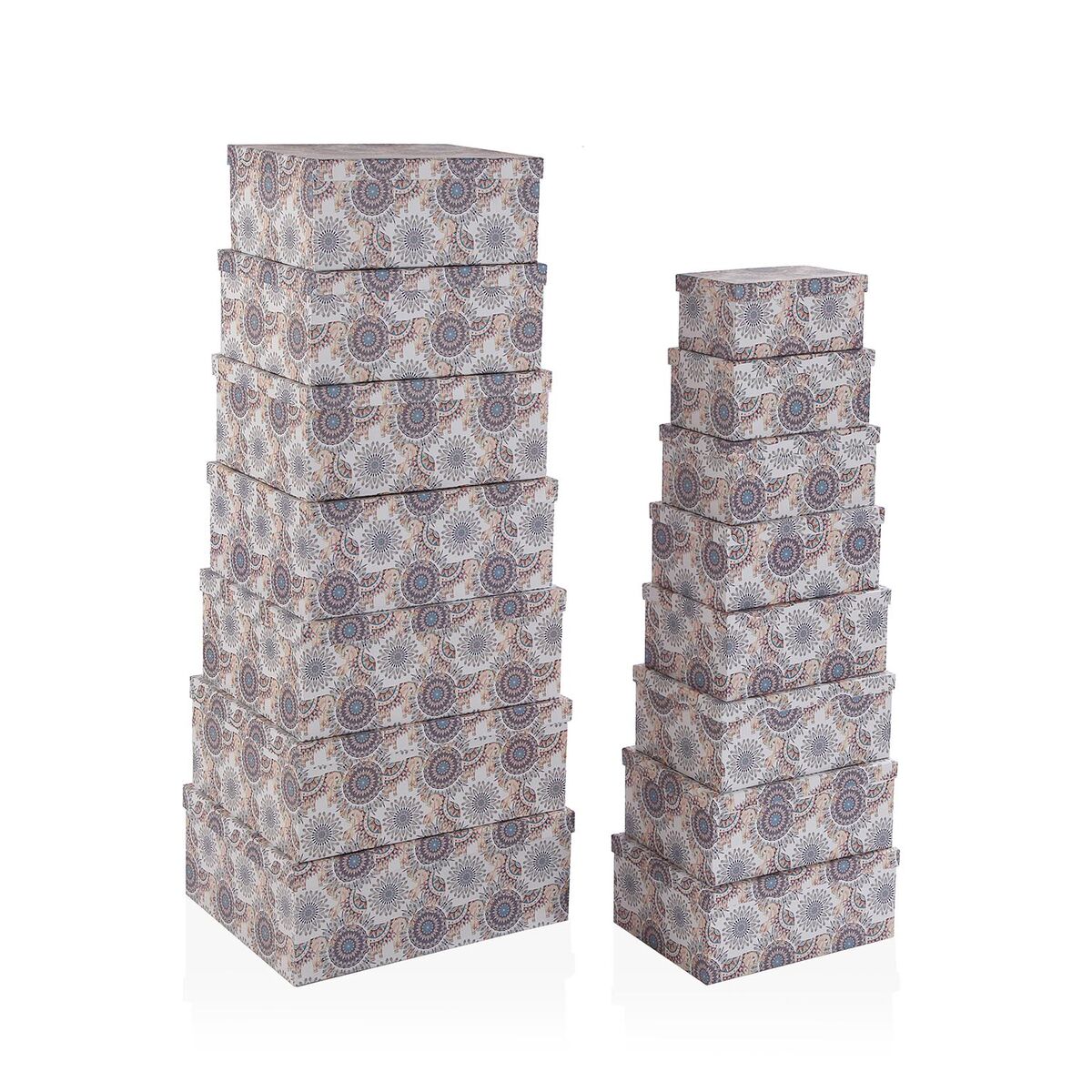 Set de boîtes décoratives Versa Carton (15 Pièces)