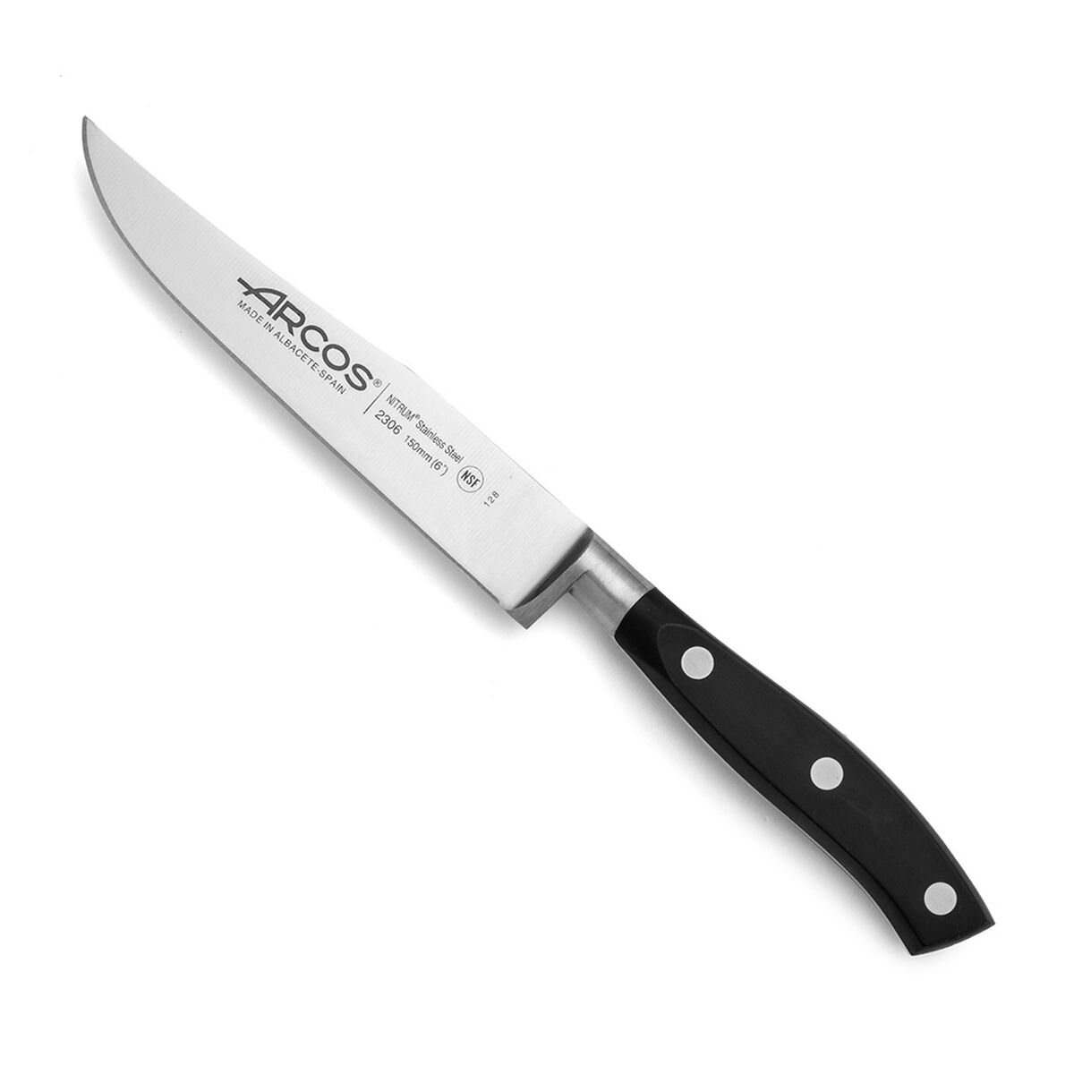 Couteau de cuisine Arcos serie riviera Noir Acier 15 cm 6"