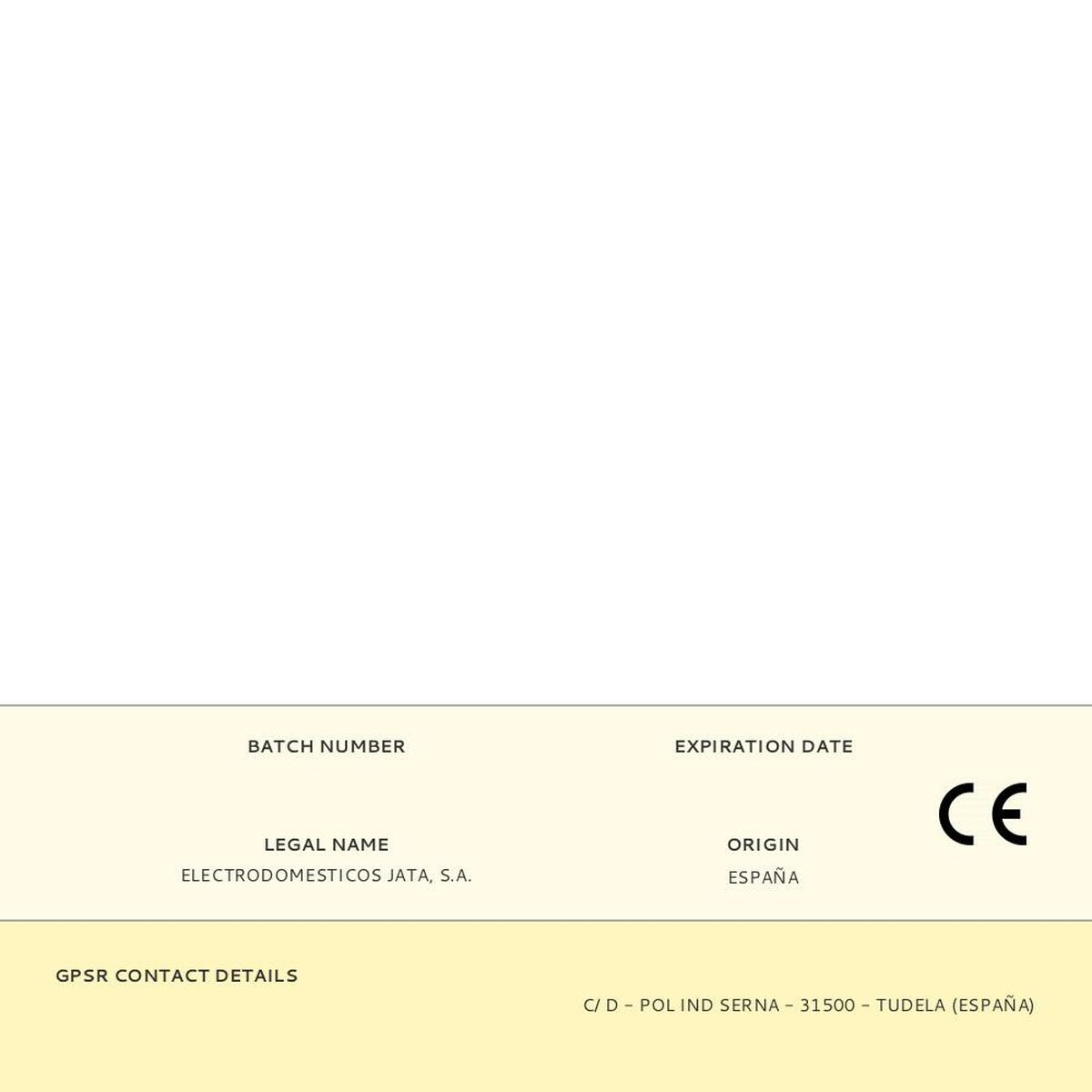 Plaque à Induction JATA Noir 2100 W