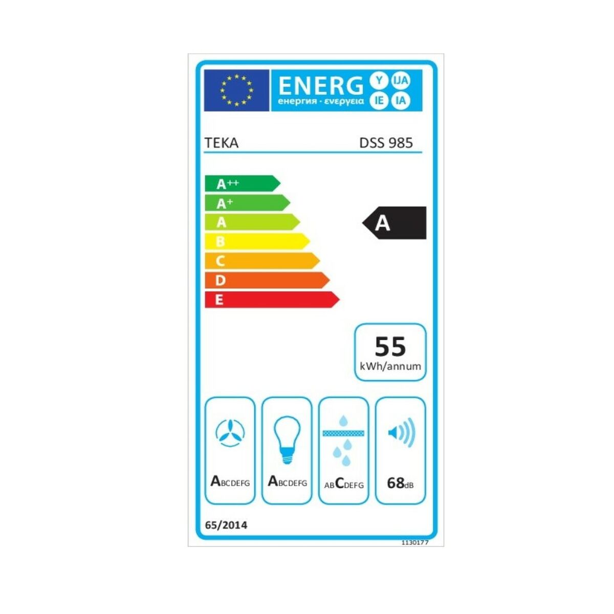 Hotte standard Teka 40437010 90 cm 760 m3/h 66 dB 292W Acier