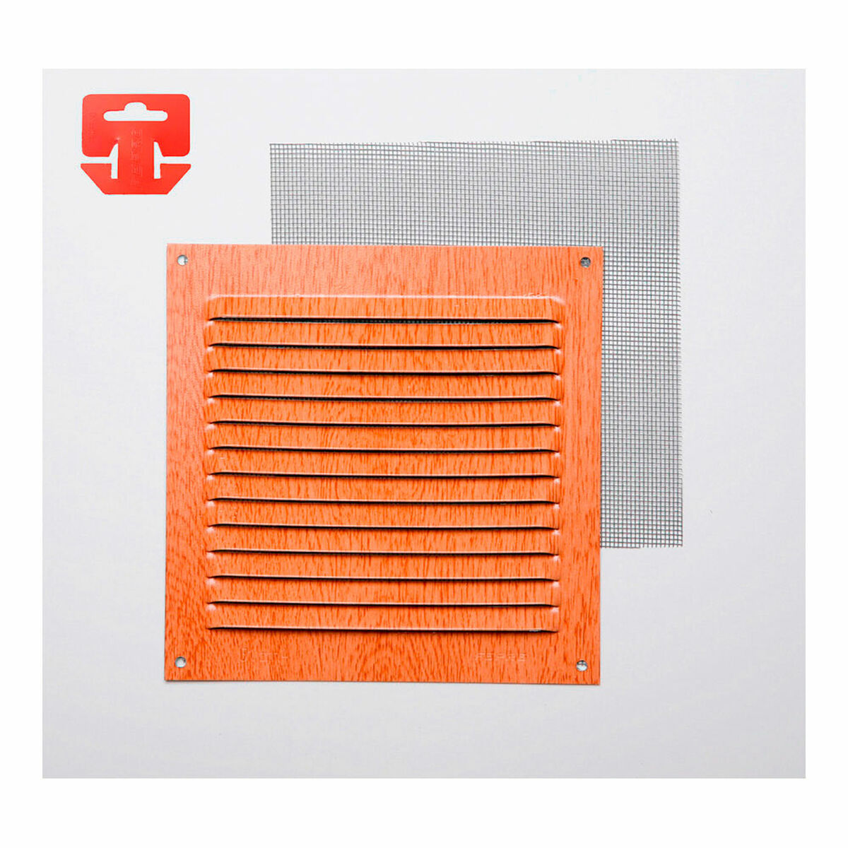 Grille de ventilation Fepre Hêtre 15 x 15 cm Moustiquaire