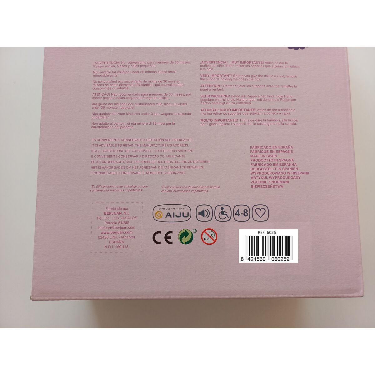 Poupée Bébé Berjuan 6025-24 50 cm