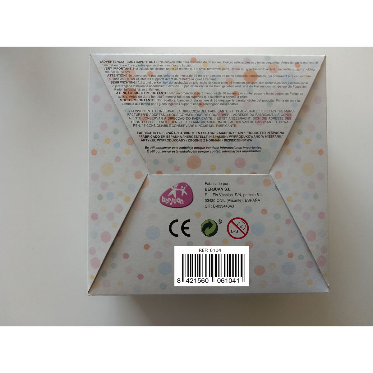 Poupée Bébé Berjuan 38 cm