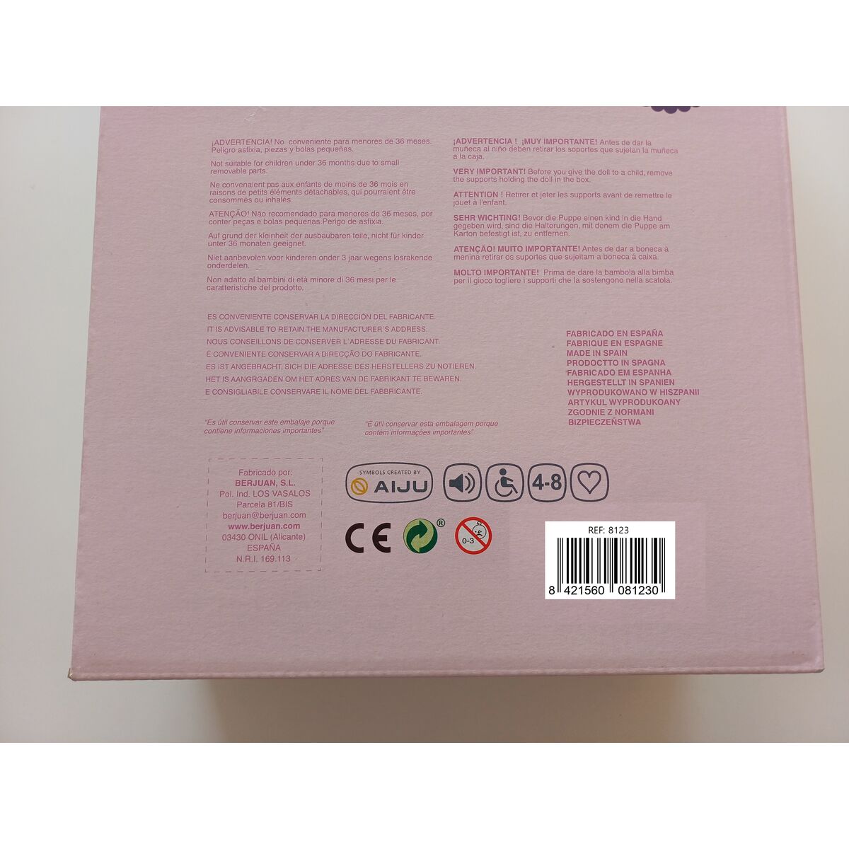 Poupée nouveaux-nés Berjuan 8123-24 45 cm