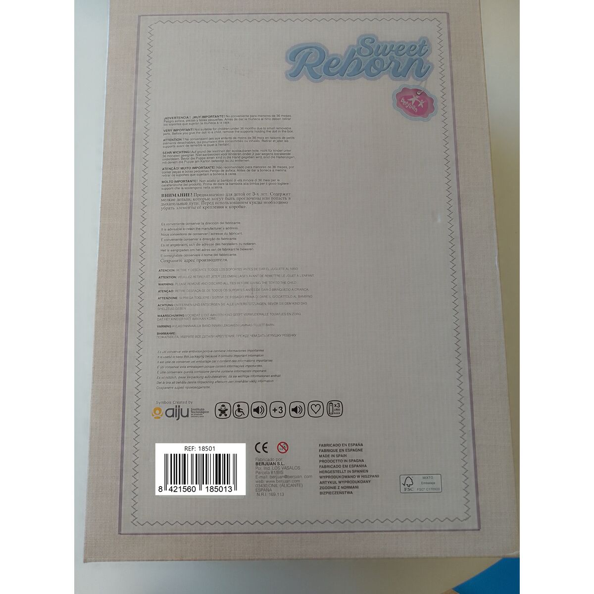 Poupée nouveaux-nés Berjuan 18501-24 50 cm