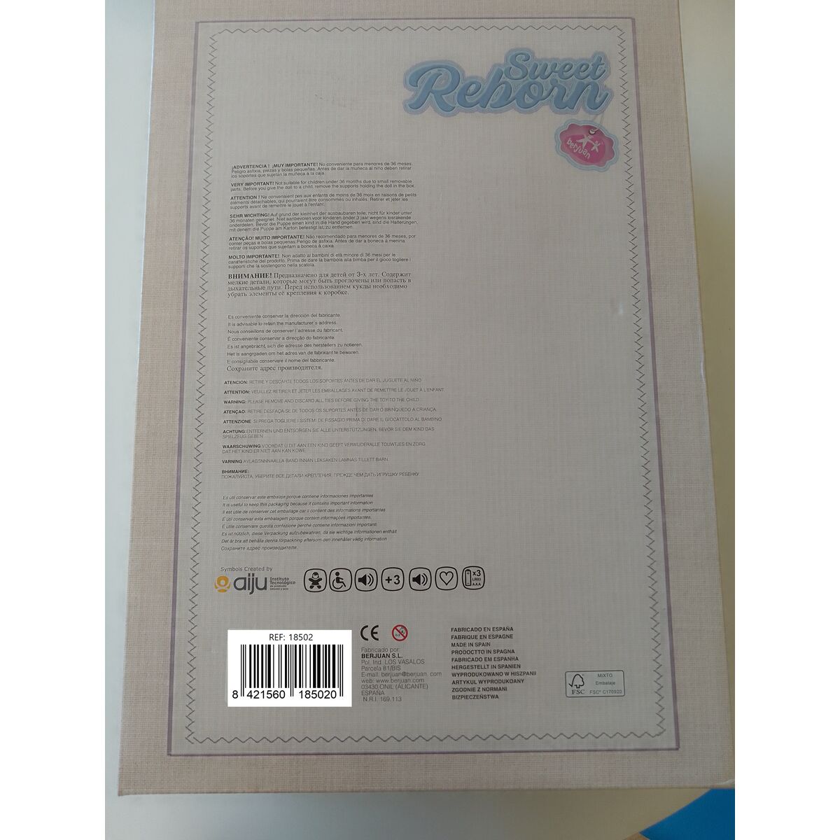 Poupée nouveaux-nés Berjuan 18502-24 50 cm