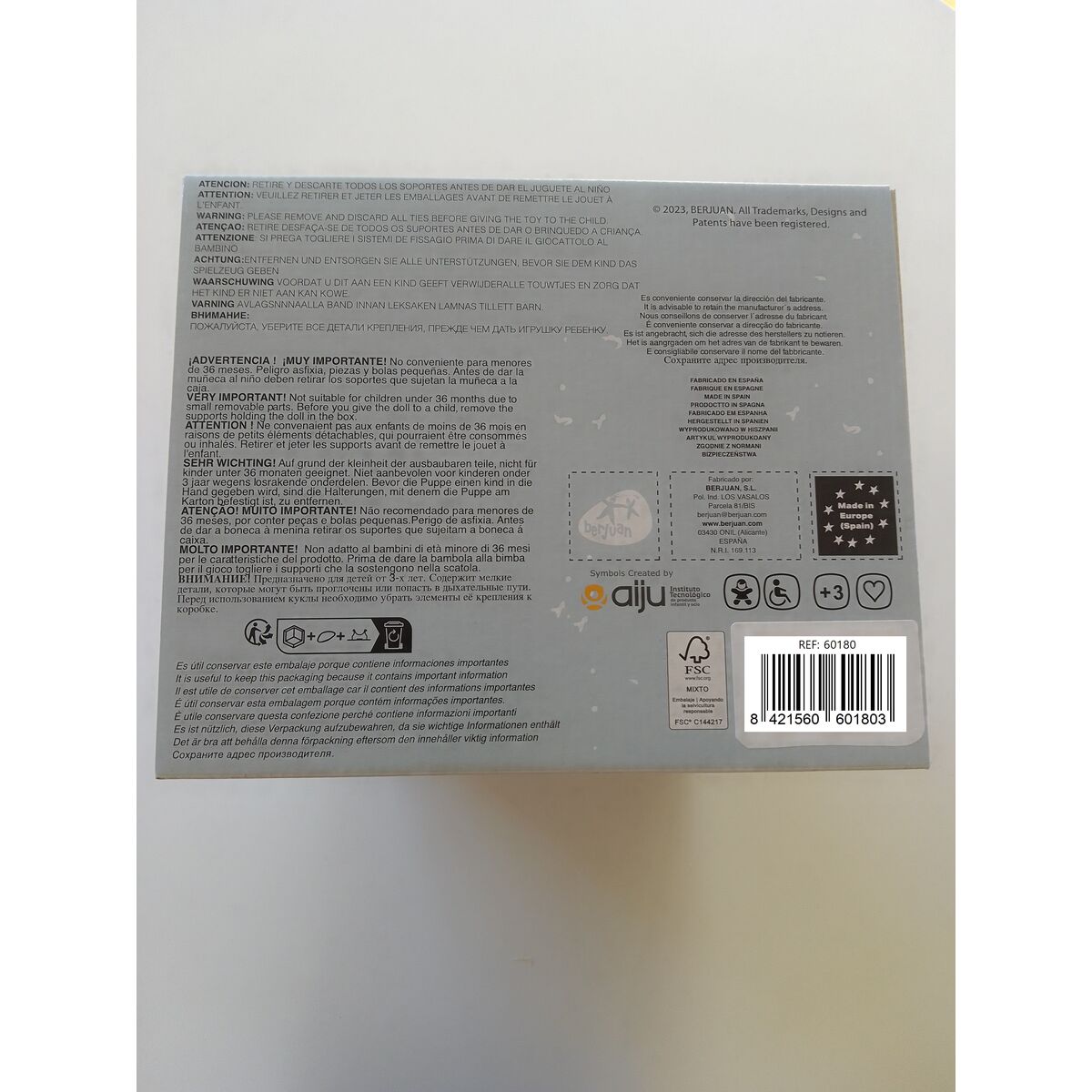 Jouet Peluche Berjuan Anireal Panthère 35 cm