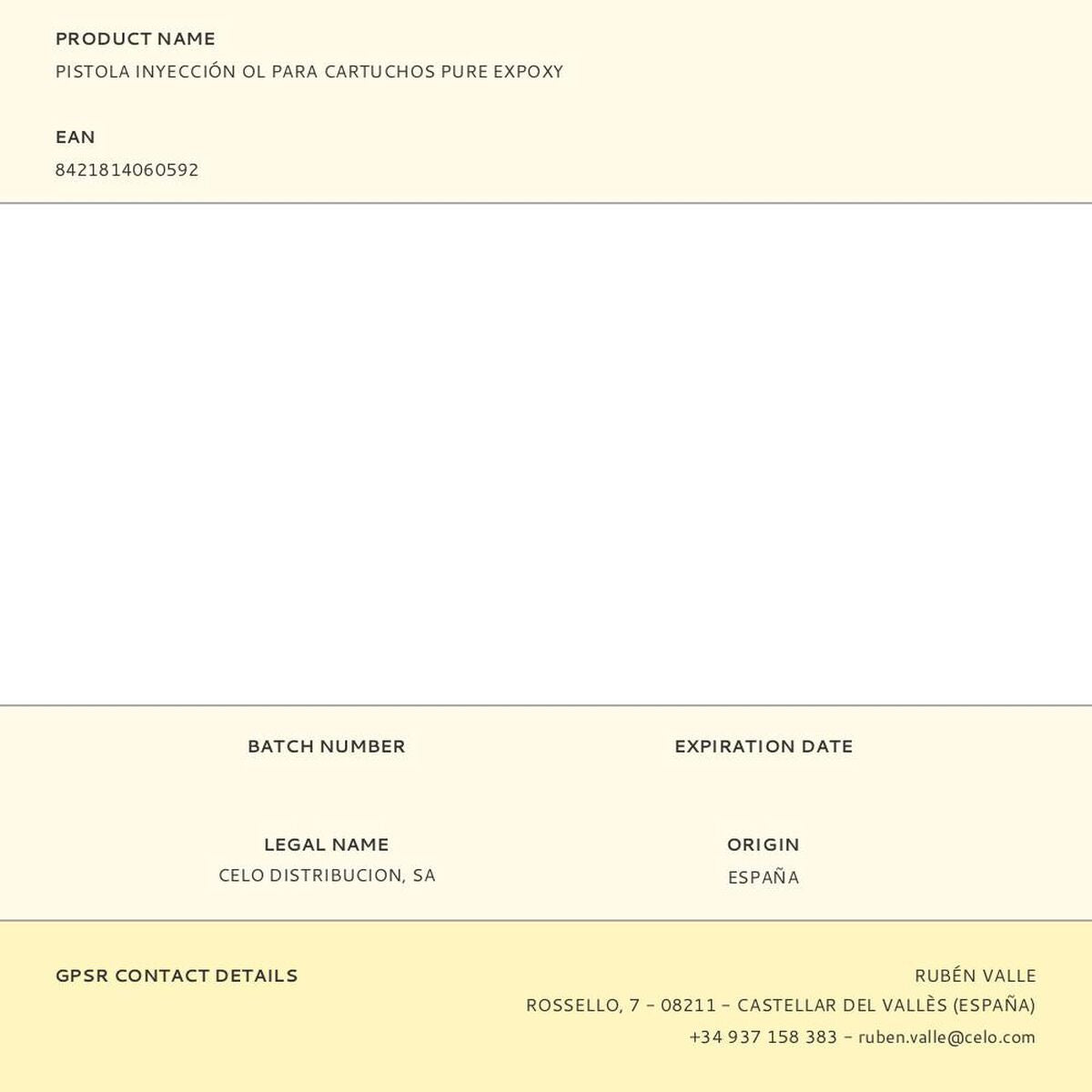 Pistolet à silicone CELO