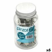 Pinces de serrage DOHE SILVER GLOSS Argenté Métal 19 mm 20 Pièces (6 Unités)