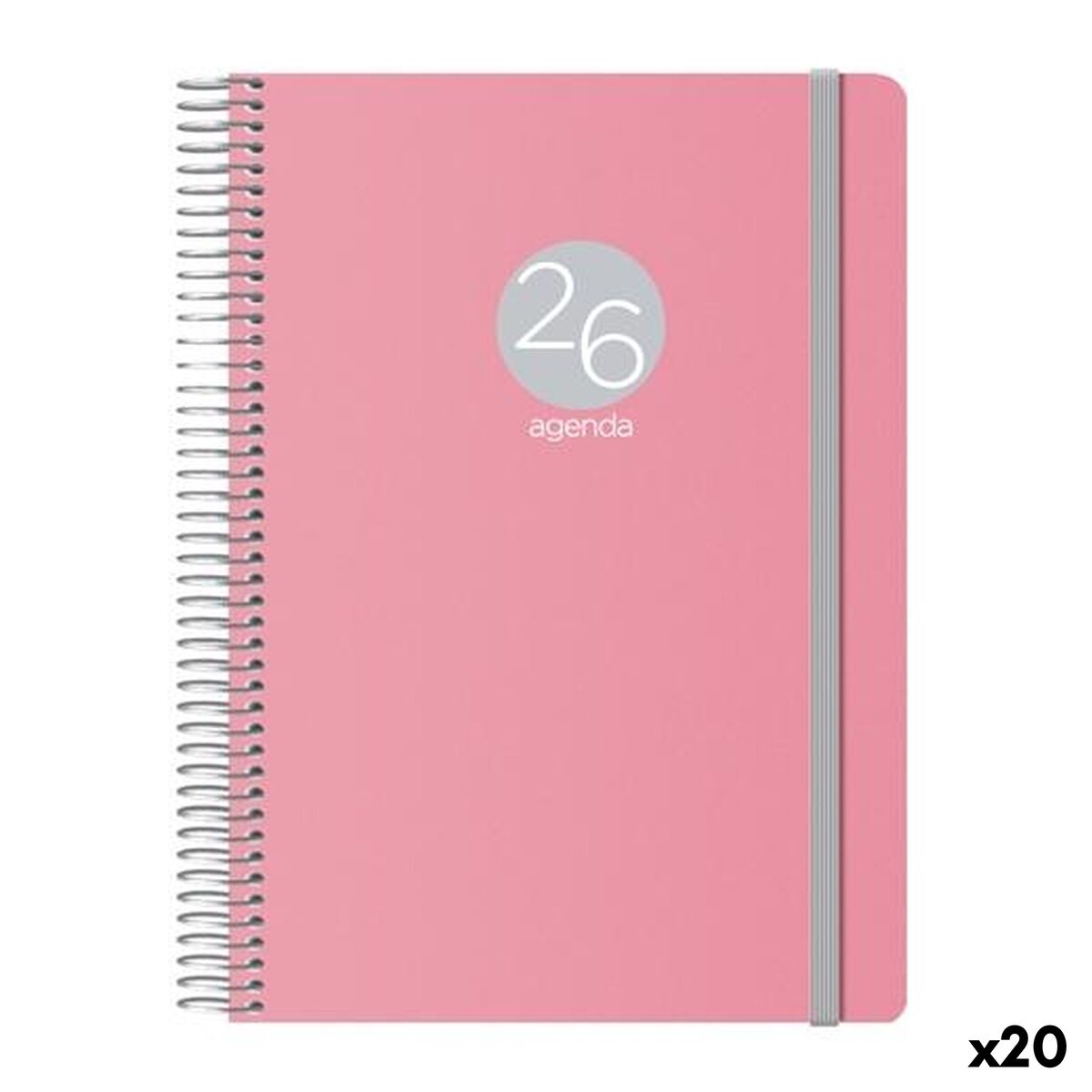 Agenda DOHE MEMPHIS Rose 1/4 15 x 21 cm 2026 (20 Unités)