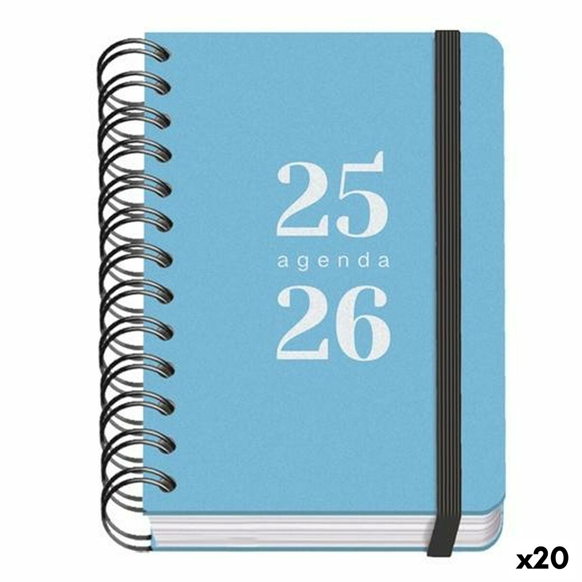 Agenda DOHE GRAMMAR Bleu A6 120 x 170 mm 2025-2026 (20 Unités)