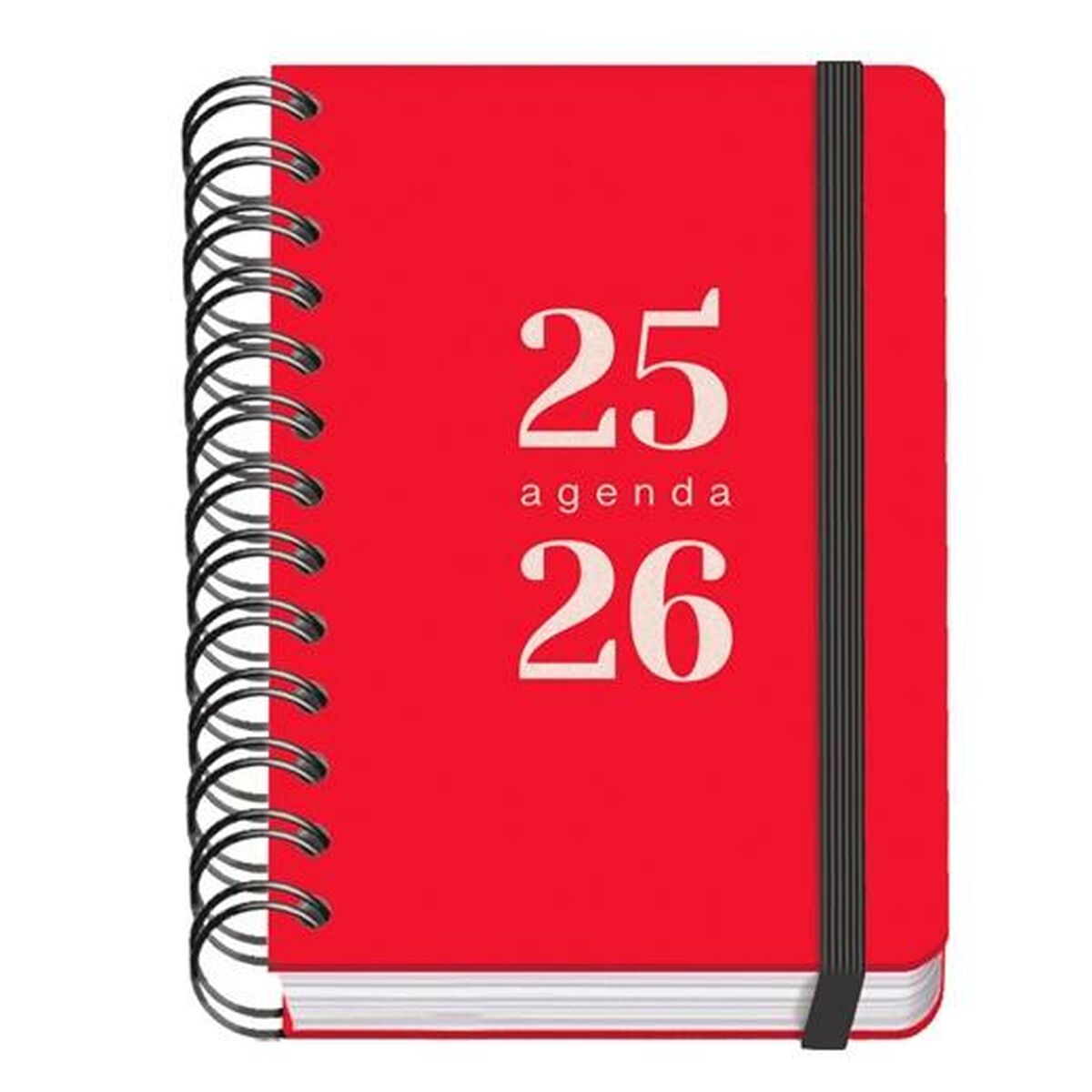 Agenda DOHE GRAMMAR Rouge A6 120 x 170 mm 2025-2026 (20 Unités)