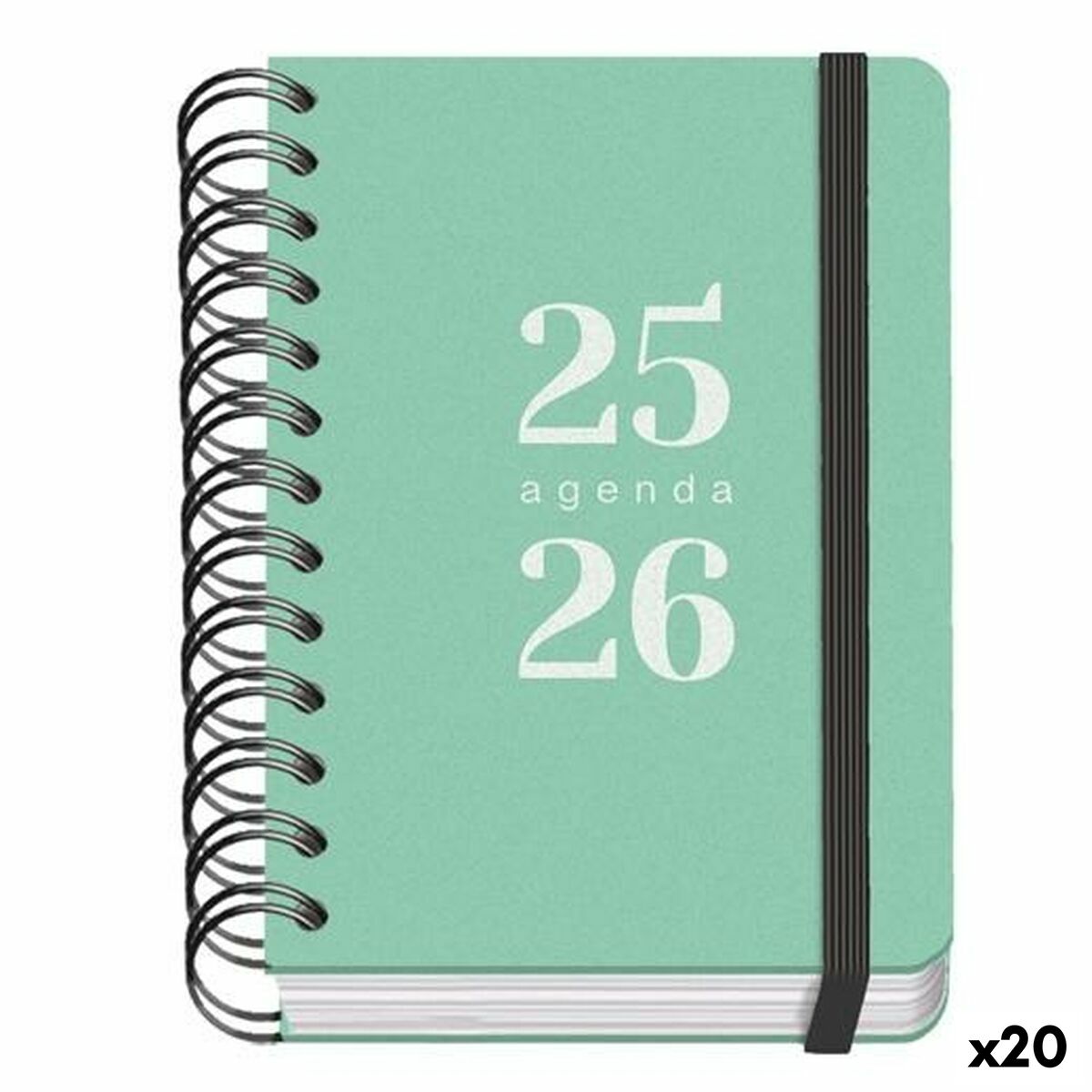 Agenda DOHE GRAMMAR Vert A6 120 x 170 mm 2025-2026 (20 Unités)