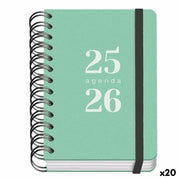 Agenda DOHE GRAMMAR Vert A6 120 x 170 mm 2025-2026 (20 Unités)
