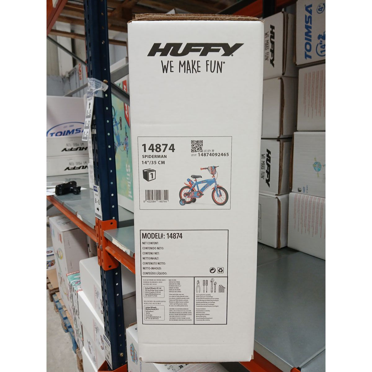 Bicyclette Spider-Man 14874 14"