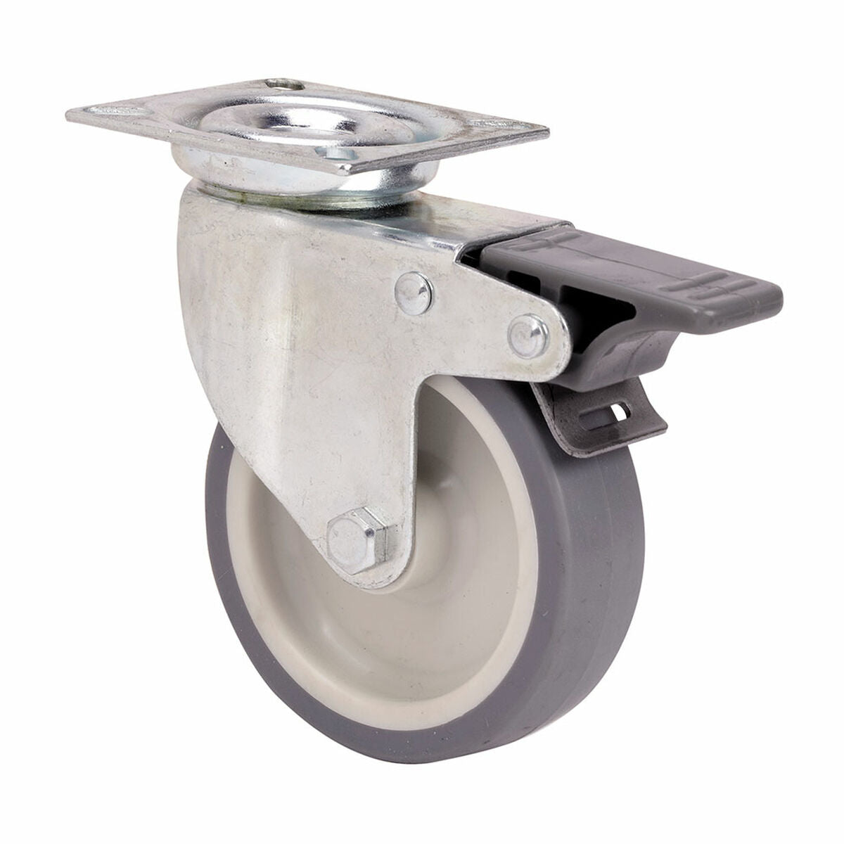 Rueda Ruedas Alex Gris Caoutchouc Poliamix Ø 5 cm 40 kg rotative