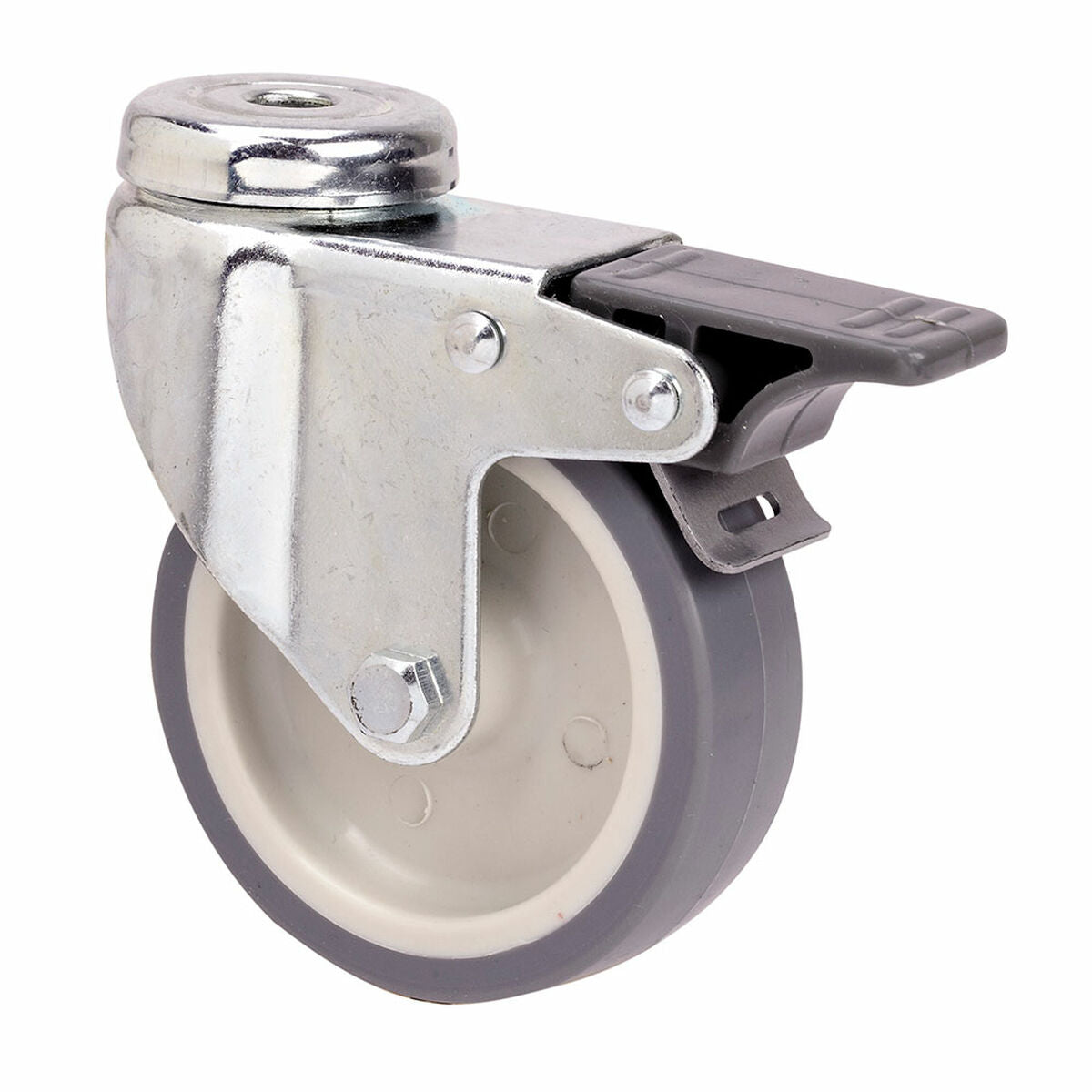 Rueda Ruedas Alex Gris Caoutchouc Poliamix Ø6 cm 50 kg rotative