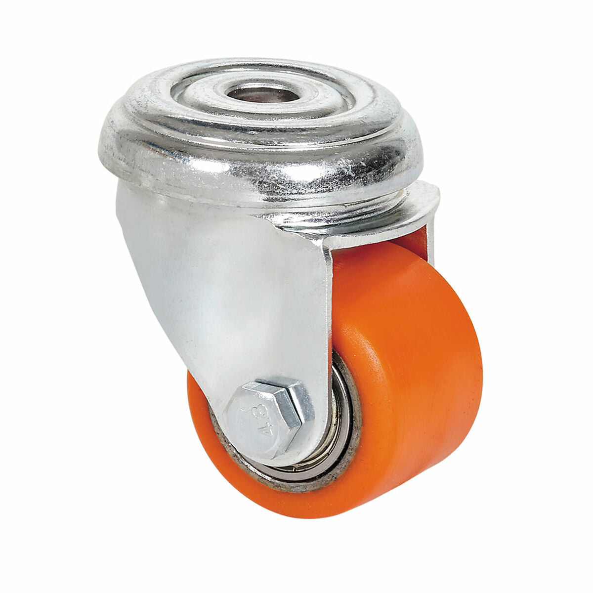 Rueda Ruedas Alex Orange Polyuréthane Fer Ø 3,5 CM 100 kg rotative