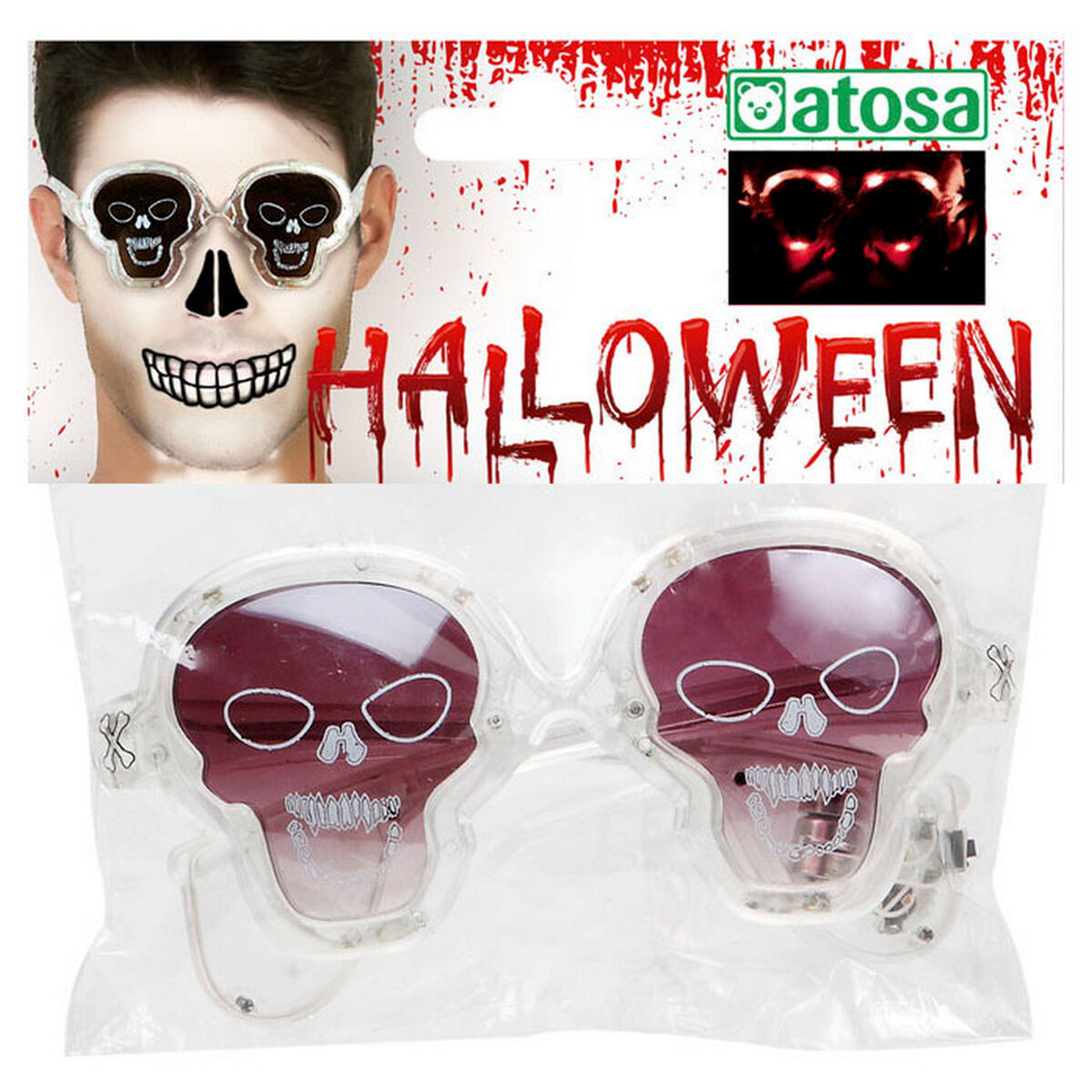 Lunettes Blanc Halloween