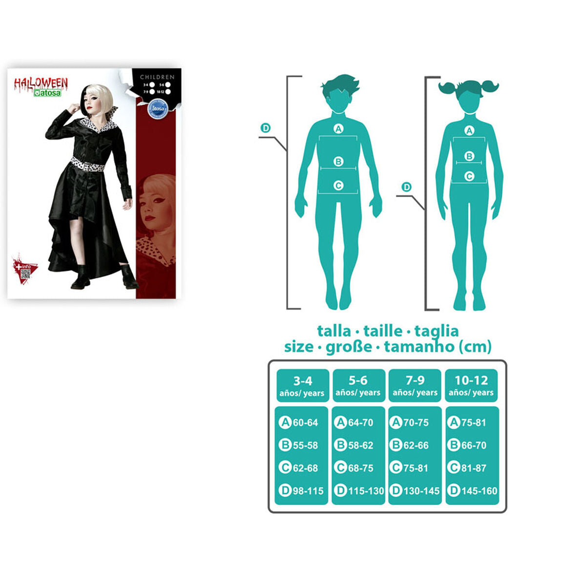 Déguisement pour Enfants Reine du mal