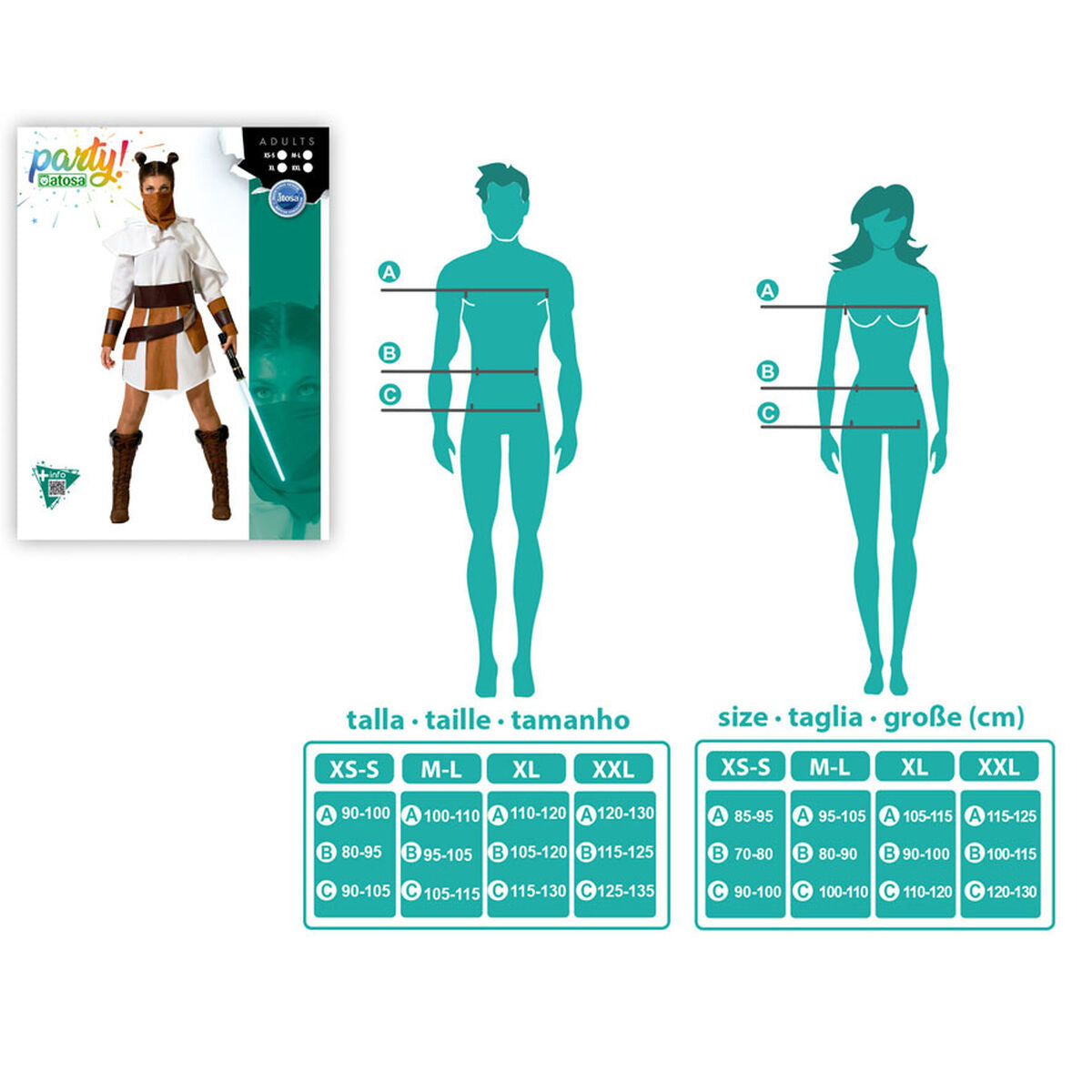 Déguisement pour Adultes Blanc M/L