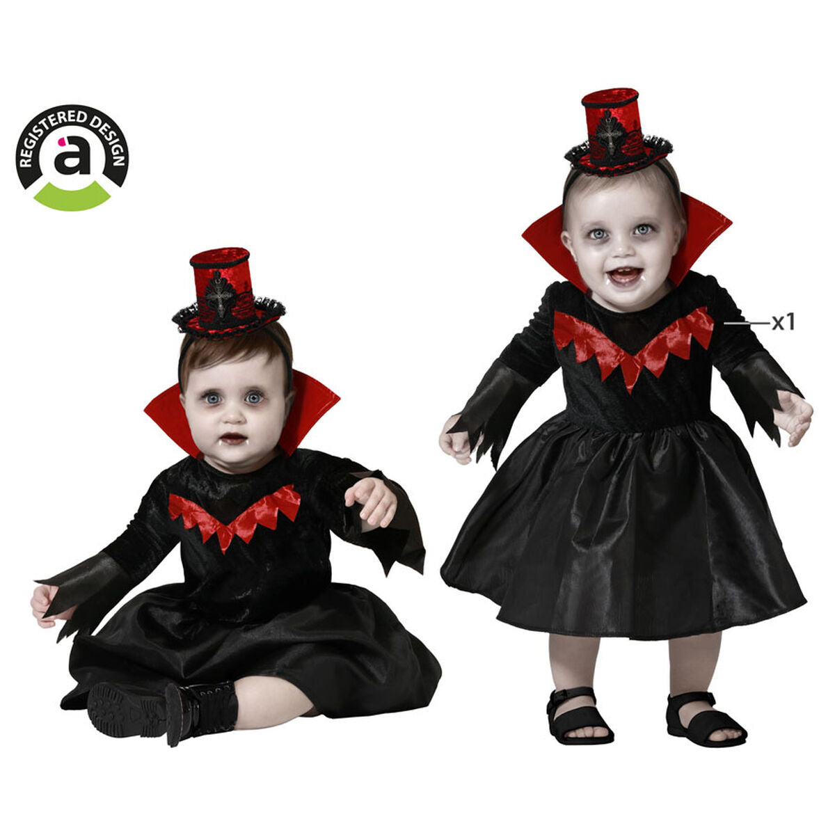 Déguisement pour Bébés Vampiresse Halloween