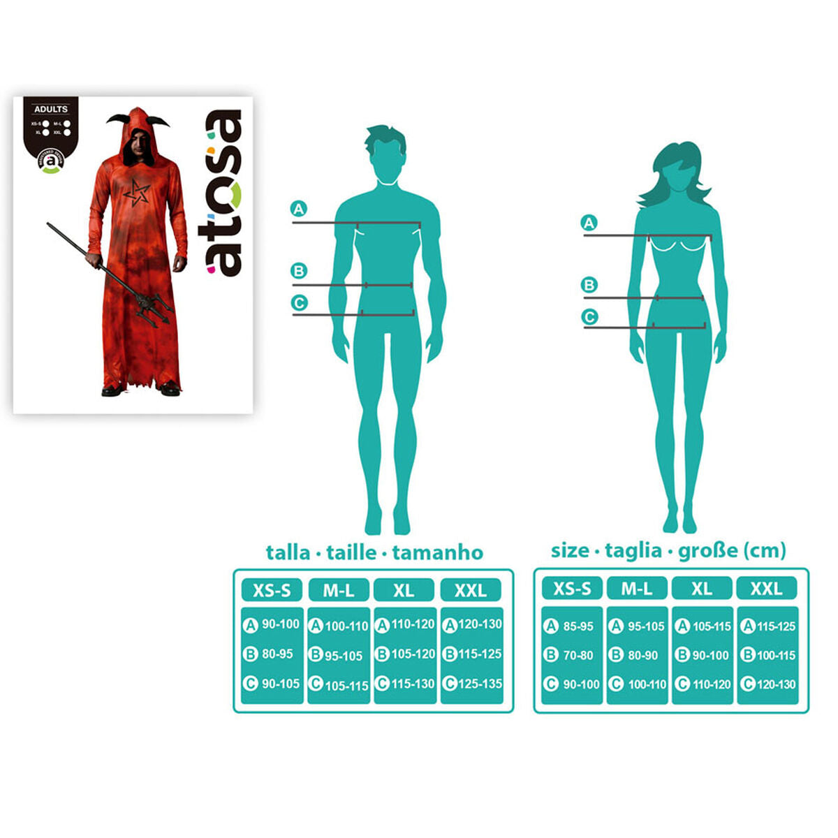 Déguisement pour Adultes Démon Halloween