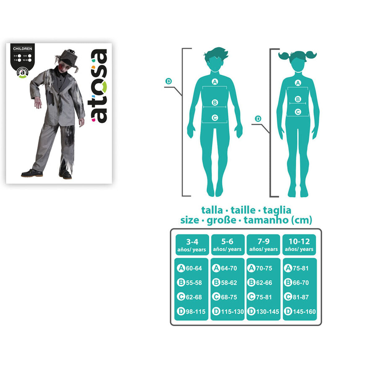 Déguisement pour Enfants Marié Mort Halloween