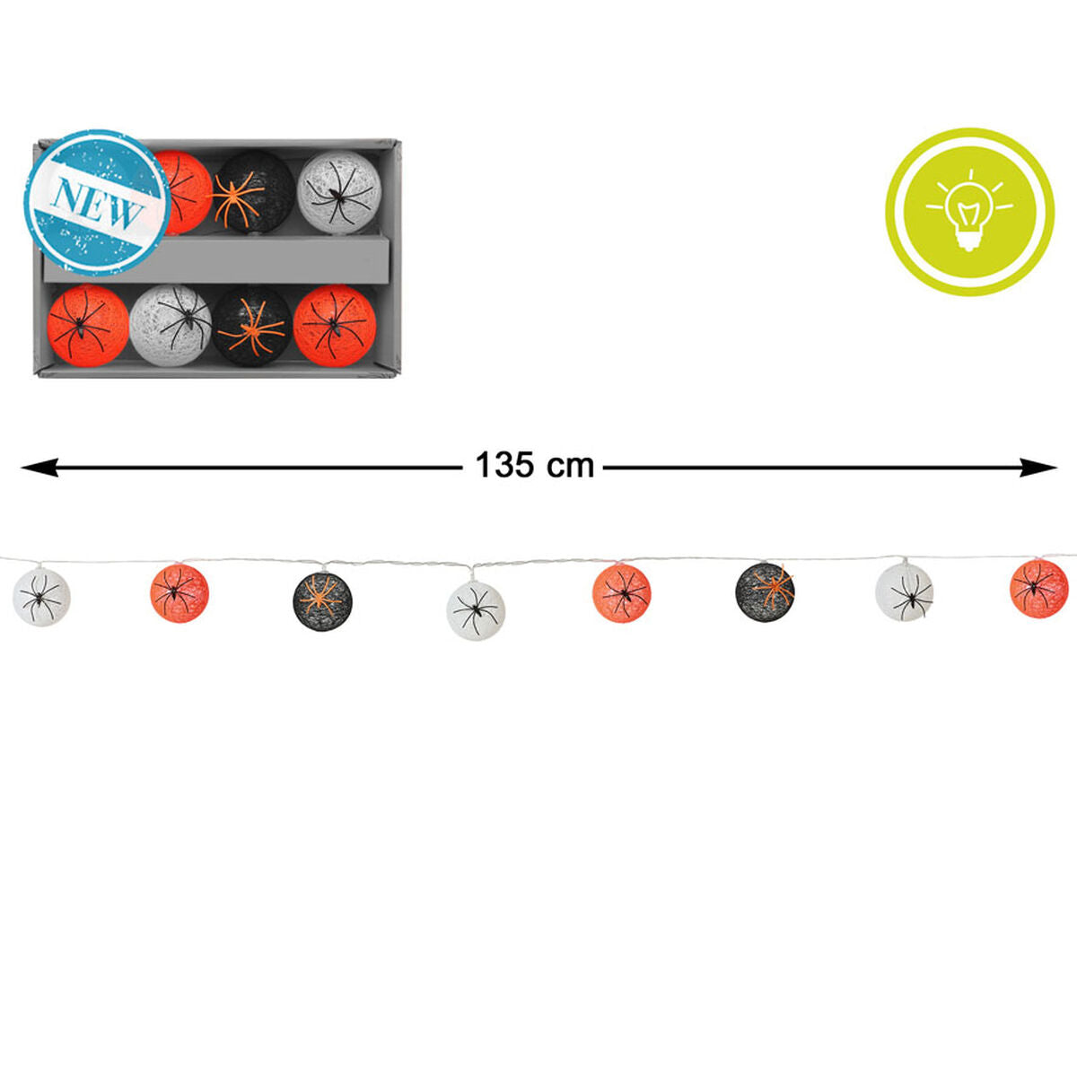 Décoration d'Halloween 135 cm Guirlande