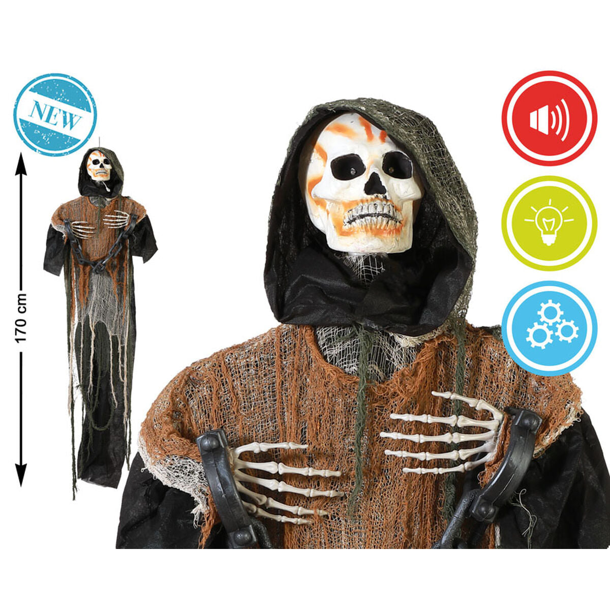 Décoration d'Halloween Monstre 170 cm