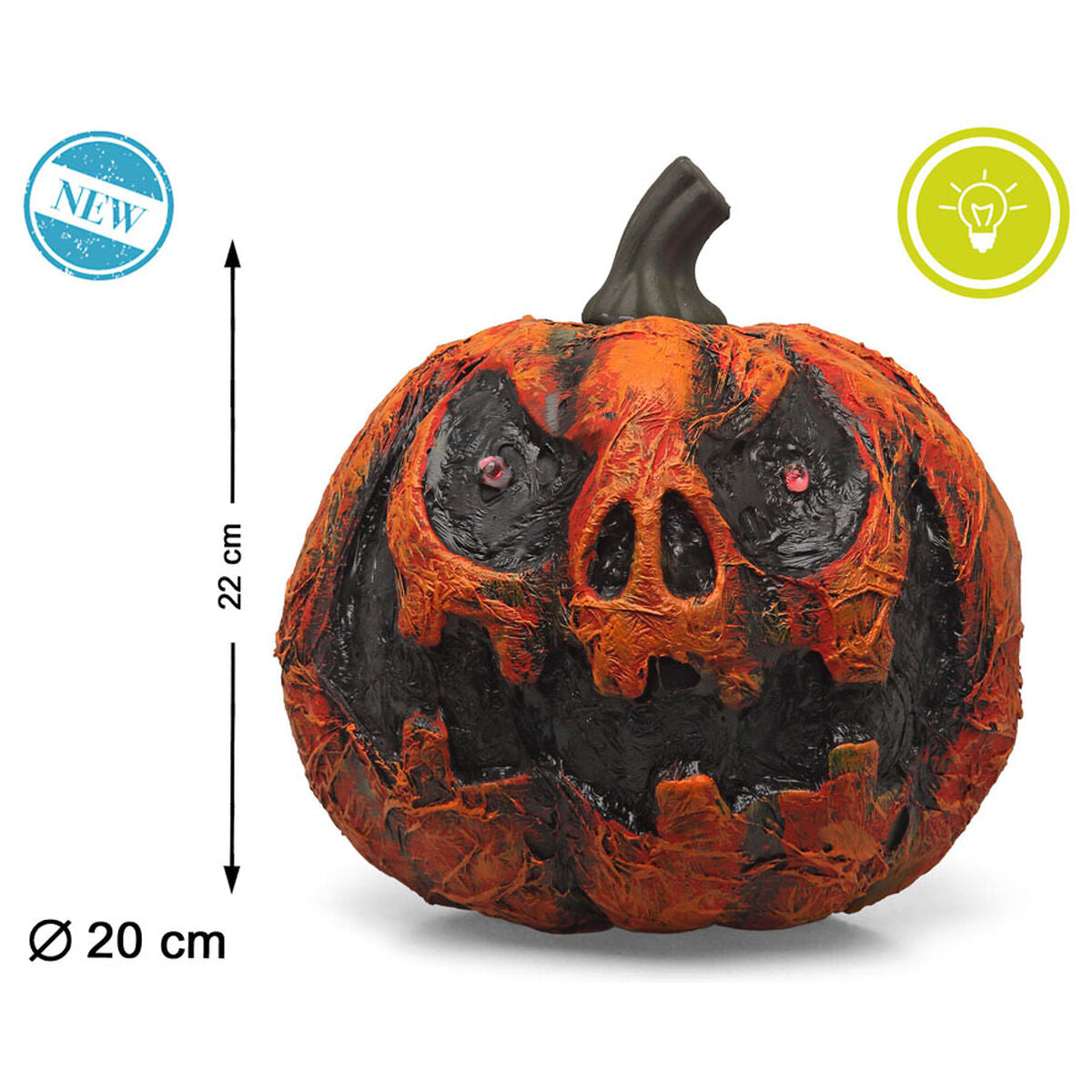 Décoration d'Halloween 22 x 20 cm Citrouille