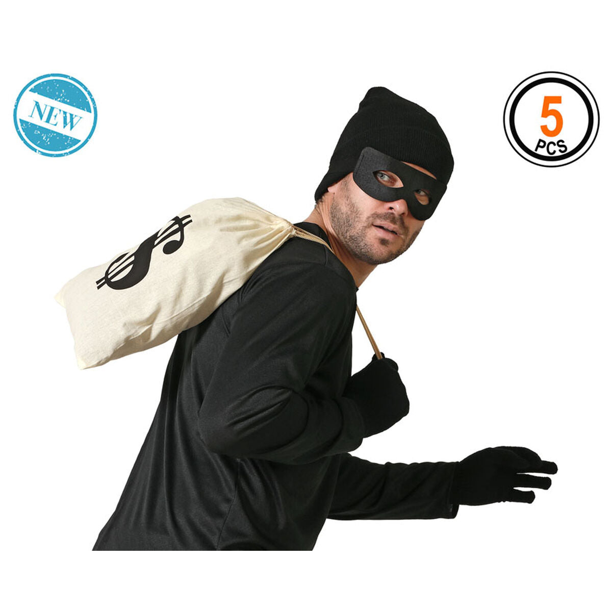 Déguisement pour Adultes Voleur LadyBug (4 Unités)