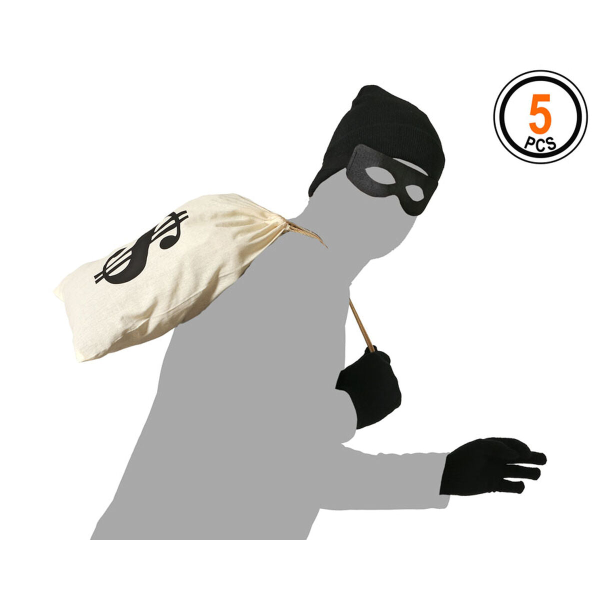 Déguisement pour Adultes Voleur LadyBug (4 Unités)