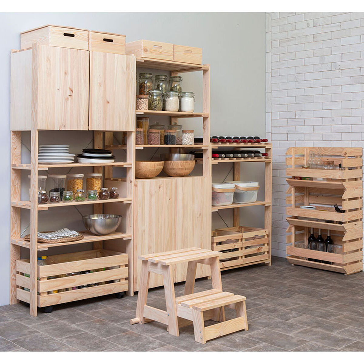 Tabouret Step Astigarraga Bois de pin