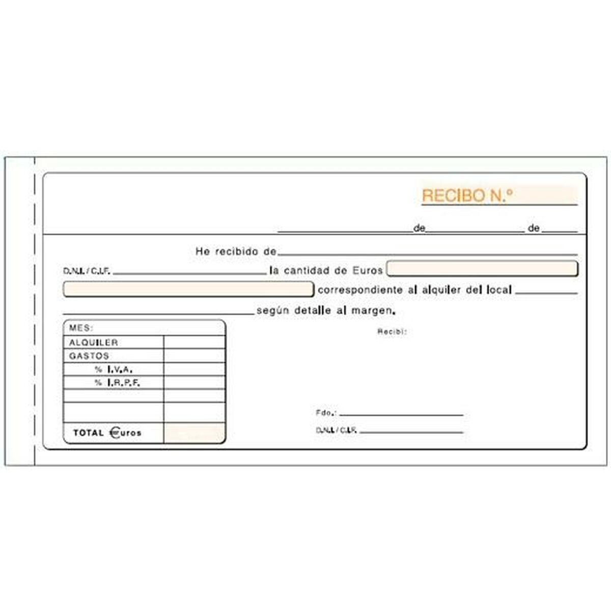 Livret de livraison Feuille (10 Unités)