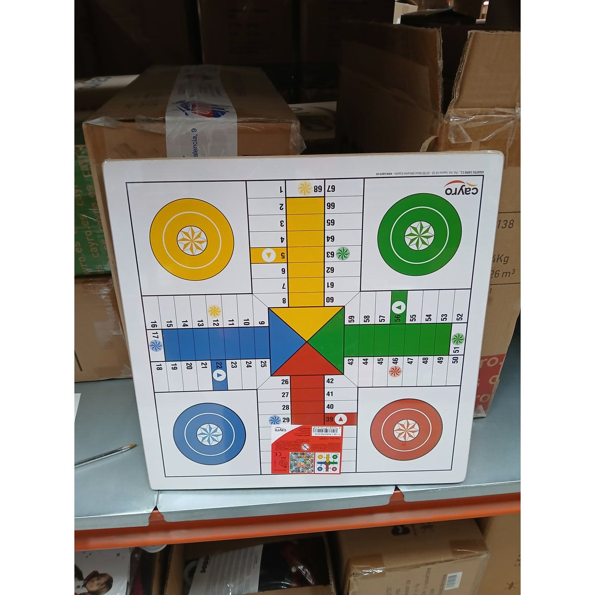 Jeu de petit chevaux et de l'oie Cayro 40 x 40 cm