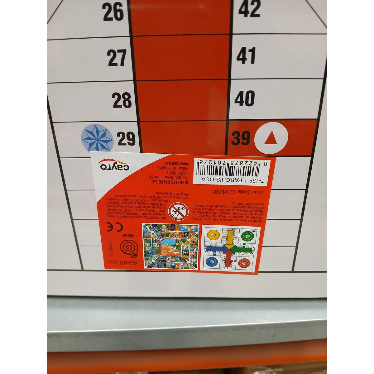 Jeu de petit chevaux et de l'oie Cayro 40 x 40 cm