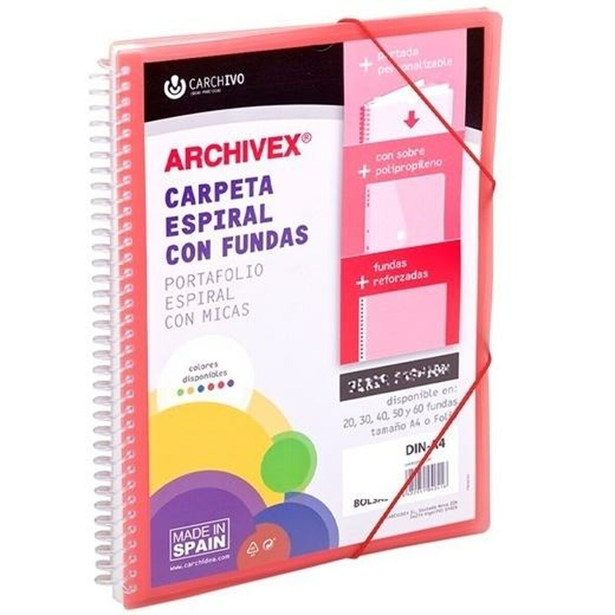 Classeur Carchivo ARCHIVEX STAR Rouge A4