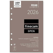Recharge pour agenda Finocam OPEN R598 2026 11,7 x 18,1 cm