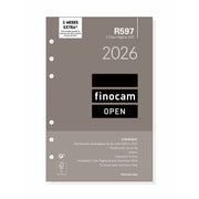 Recharge pour agenda Finocam OPEN R597 2026 11,7 x 18,1 cm