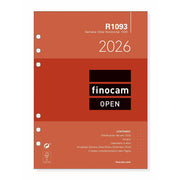 Recharge pour agenda Finocam  OPEN R1093 2026 15,5 x 21,5 cm