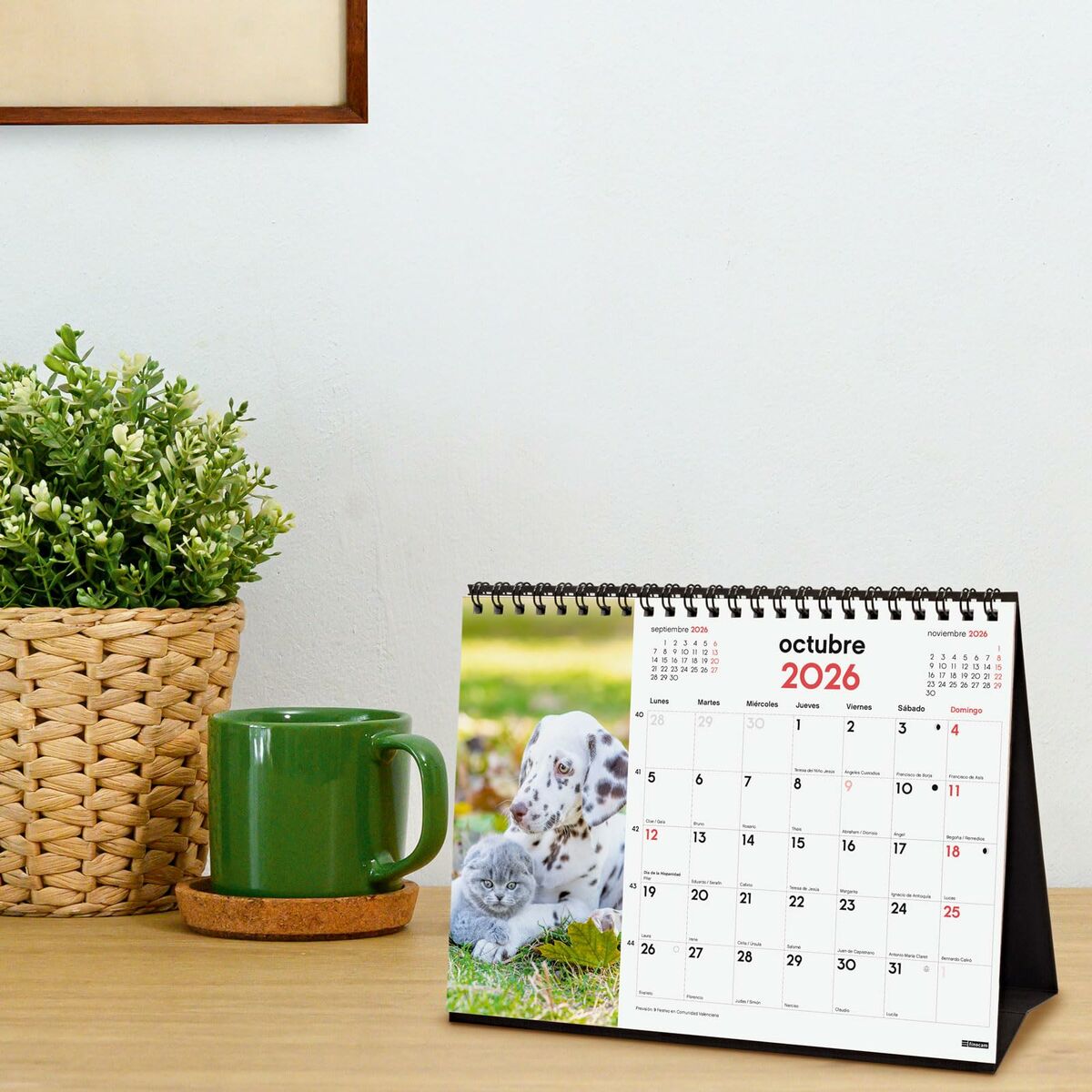 Calendrier de bureau Finocam Multicouleur Papier 21 x 15 cm