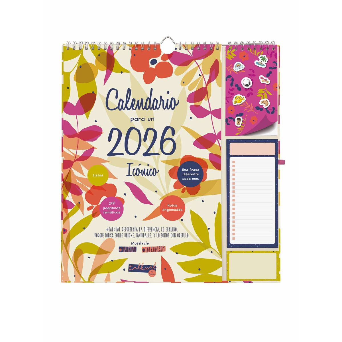 calendrier mural Finocam Multicouleur Papier 21,5 x 32,5 cm