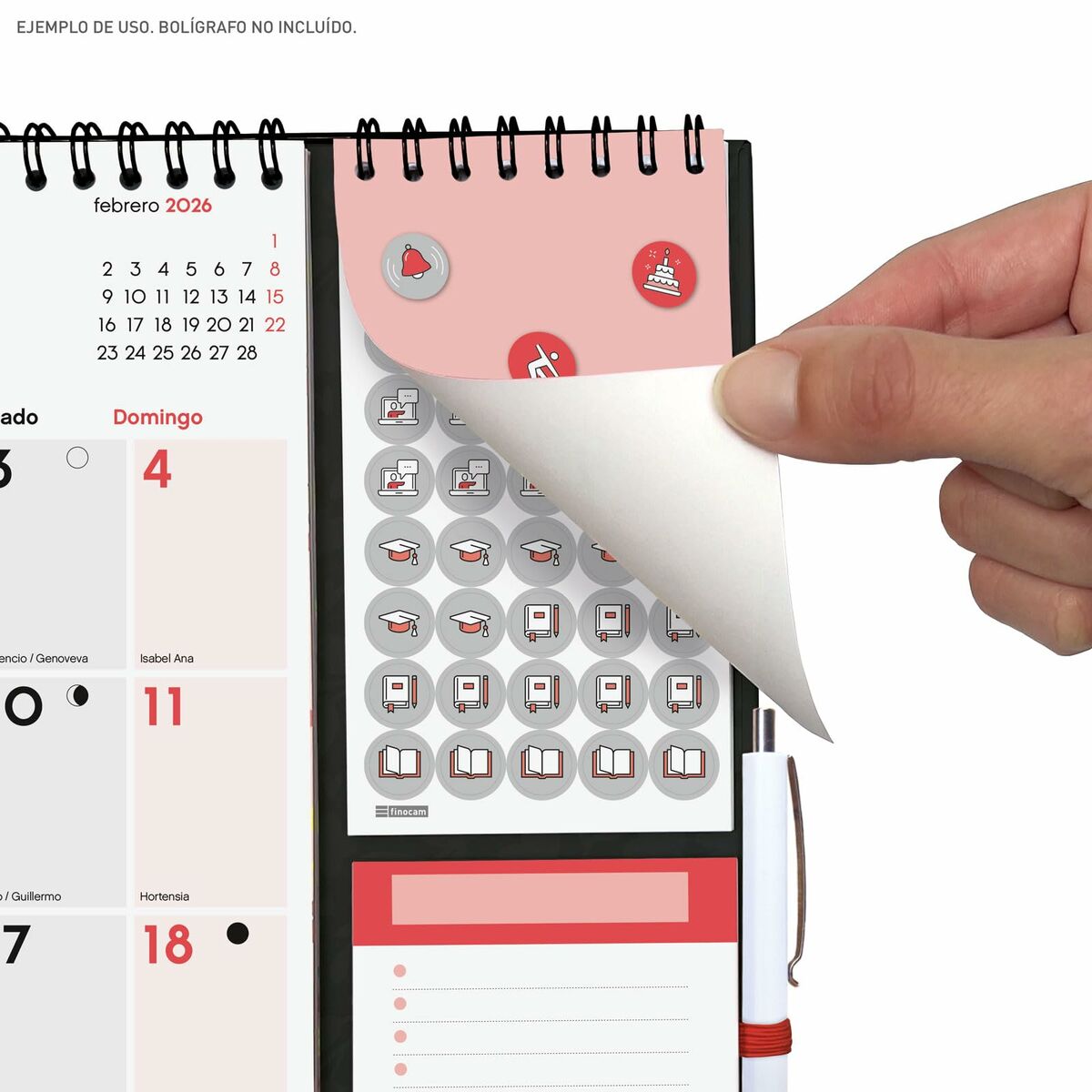 calendrier mural Finocam Plus Papier 2026 21,5 x 32,5 cm