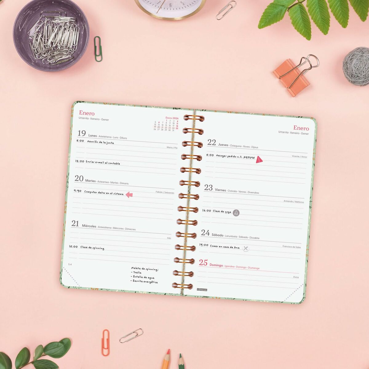 Agenda Finocam YOU 11,7 x 18,1 cm 2026