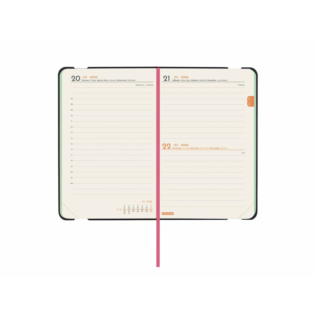 Agenda Finocam FLEXI JOY Bloom Mini 8,2 x 12,7 cm 2026