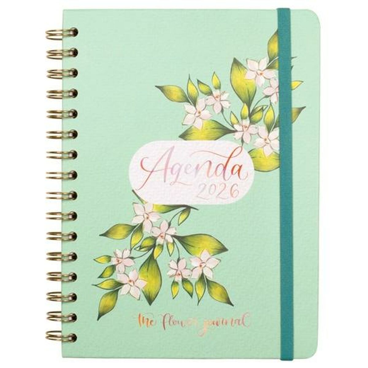 Agenda Finocam THE FLOWER JOURNAL A5 15,5 x 21,2 cm Vert 2026